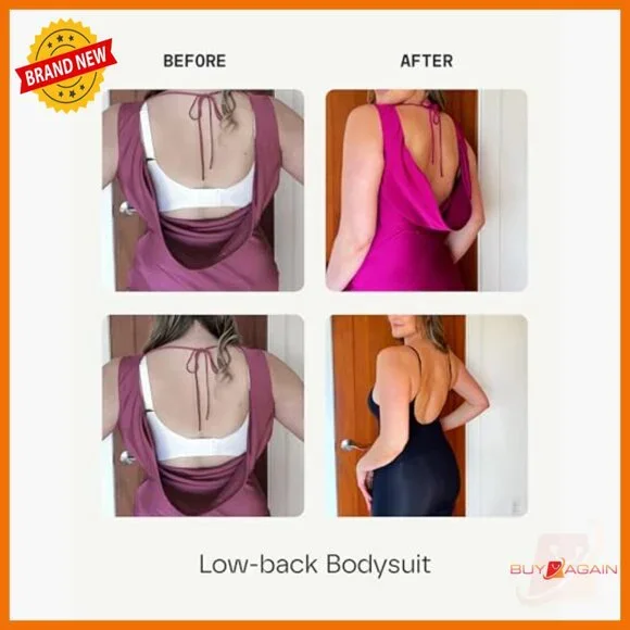 Low-Back Bodysuit Shapewear Tummy Control Compression X-Large